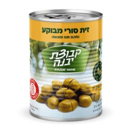 Kvuzat Yavne Spicy Cracked Syrian Olives 19.04oz