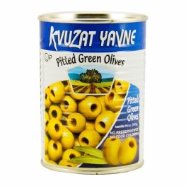 Kvuzat Yavne Pitted Green Olives 20oz