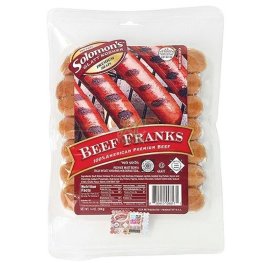 Solomon's Beef Franks 12oz