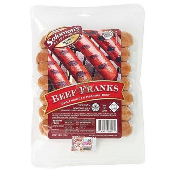 Solomon\'s Beef Franks 12oz