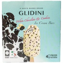 Glidini White Chocolate & Cookie Bars 4pk