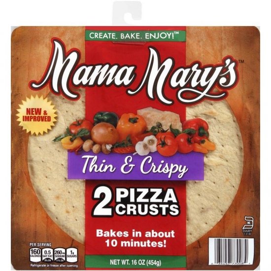 Mama Mary\'s 12\" Pizza Crust 16oz