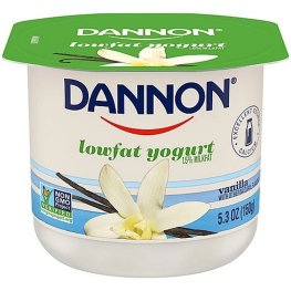 Dannon Lowfat Vanilla Yogurt 5.3oz