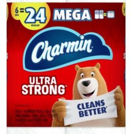 Charmin Mega Ultra Strong Toilet Paper 6Pk