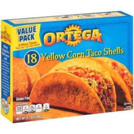 Ortega Value Pack Yellow Corn Taco Shells 18pk