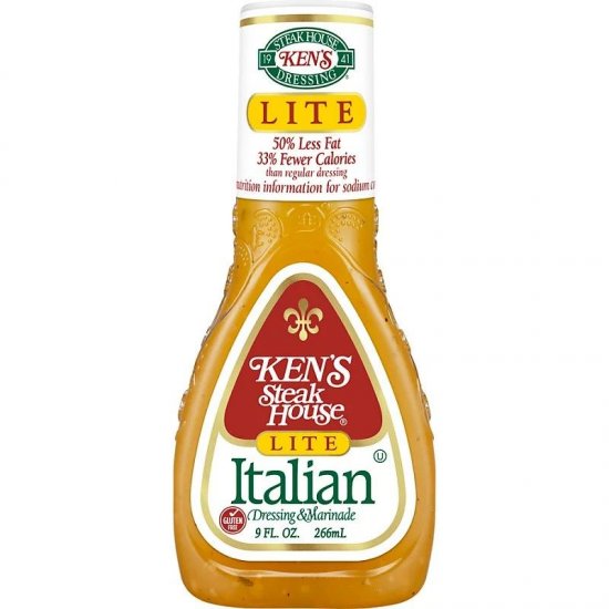 Ken\'s Steak House Lite Italian Dressing Marinade 16oz