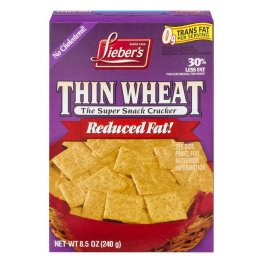 Lieber's Reduced Fat Thin Wheat Crackers 8.5oz