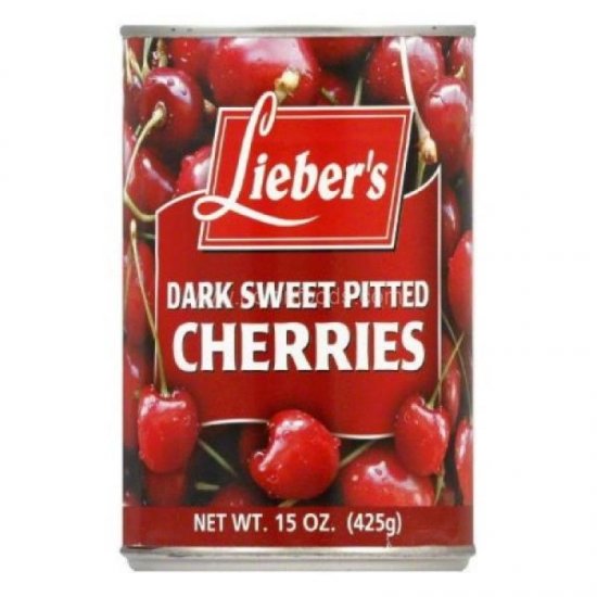 Lieber\'s Dark Sweet Pitted Cherries 15oz