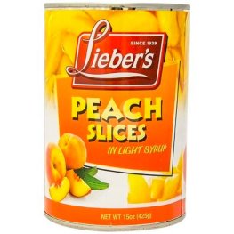 Lieber's Peach Slices 15oz