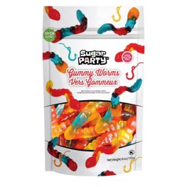 Sugar Party Gummy Worms 6oz