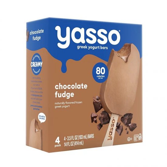 Yasso Chocolate Fudge Frozen Greek Yogurt Bars 4pk