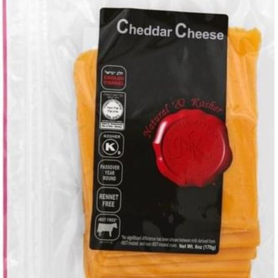 Natural & Kosher Sliced Cheddar 6oz