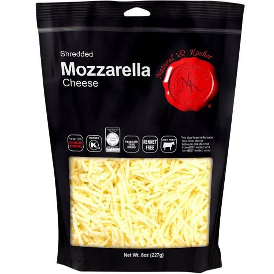 Natural & Kosher Shredded Mozzarella 8oz