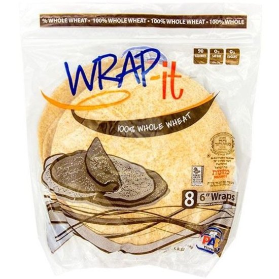 Beigel\'s Pas Yisroel Mezonot Whole Wheat Wraps 6\"