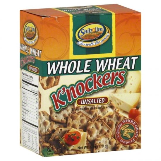 Shibolim K\'nockers Whole Wheat Unsalted 6oz