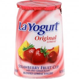 La Yogurt Strawberry Fruit Cup Low Fat Yogurt 6oz