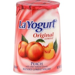 La Yogurt Peach Low Fat Yogurt 6oz