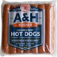 A&H Uncured Beef Hot Dogs 14oz
