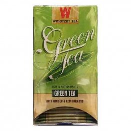 Wissotzky Green Tea Ginger & Lemongrass 20Pk