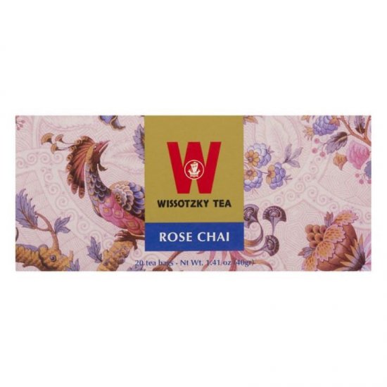 Wissotzky Rose Chai Tea 20Pk