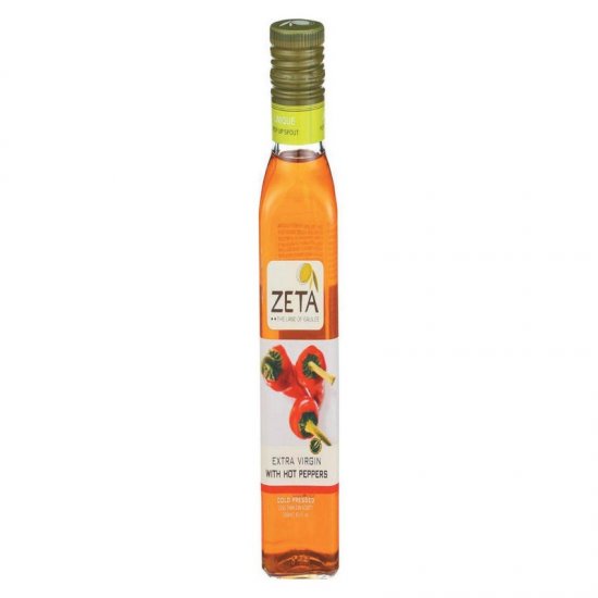 Zeta Extra Virign Olive Oil With Hot Peppers 8.45oz