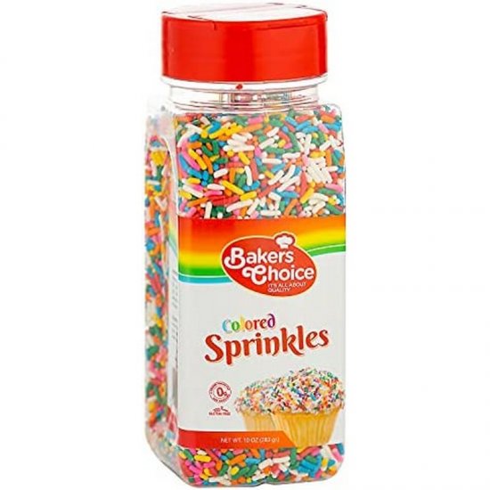 Baker\'s Choice Colored Sprinkles 9oz