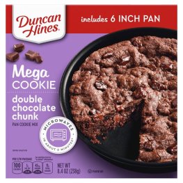 Duncan Hines Pan Mega Cookie Double Chocolate Chunk 8.4oz