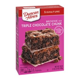 Duncan Hines Triple Chocolate Chunk Brownie Mix 18oz