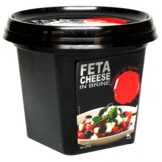 Natural & Kosher Feta Cheese in Brine 8oz