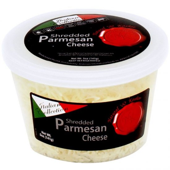 Natural & Kosher Shredded Parmesan Cheese 5oz