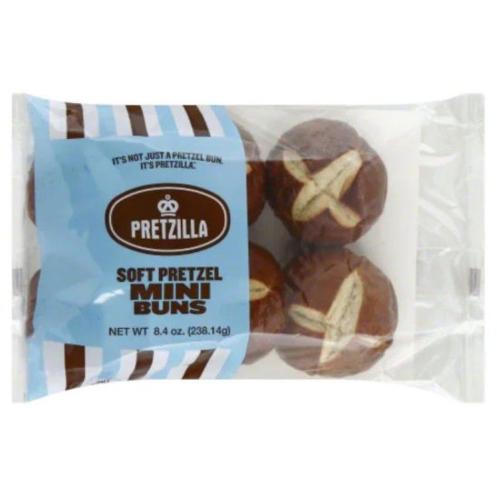 Pretzilla Soft Pretzel Mini Buns 6pk