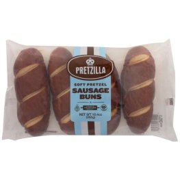 Pretzilla Soft Pretzel Sausage Buns 4pk