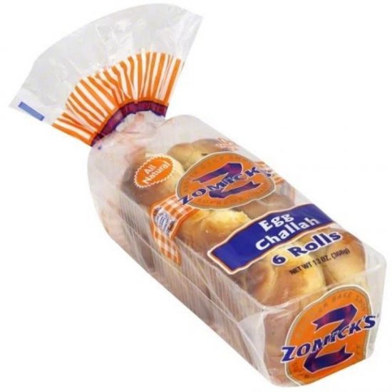 Zomick\'s Egg Challah Rolls 6Pk