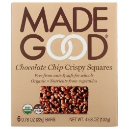 Made Good Chocolate Chip Crispy Squares 6Pk