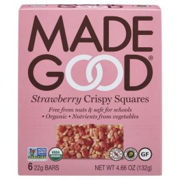 Made Good Strawberry Crispy Squares 6pk