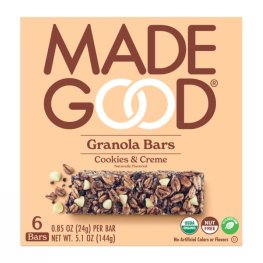 Made Good Cookies and Creme Granola Bars 6pk