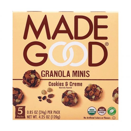 Made Good Cookies and Creme Granola Minis 4pk