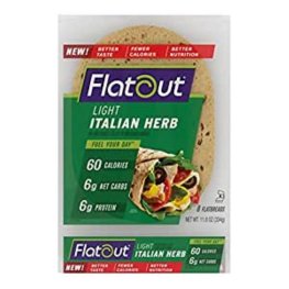 Flatout Light Italian Herb Wraps 11.8oz