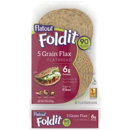 Flatout Fold-it 5 Grain Flax Flatbread 6pk