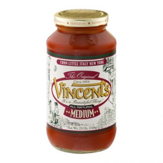 Vincent\'s Pasta Sauce Medium 25oz