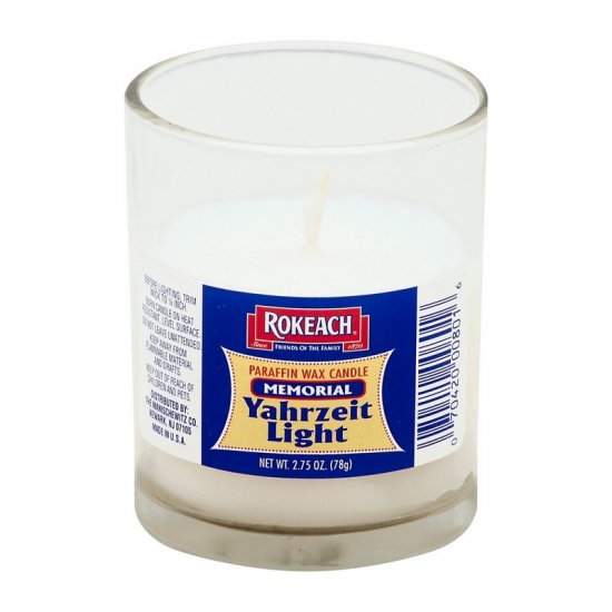 Rokeach Yahrzeit Candle 1Pk