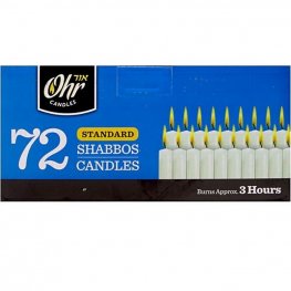 Ohr Shabbos Candles 72Pk