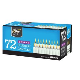 Ohr Deluxe Shabbos Candles 72Pk