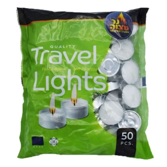 Ner Mitzvah Travel Tealights 50Pk