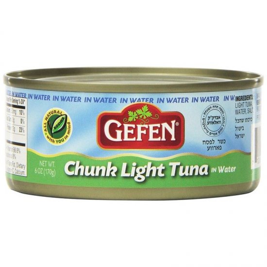 Gefen Chunk Light Tuna in Water 6oz