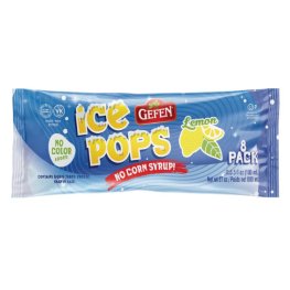 Gefen Ice Pops Lemon White 8pk