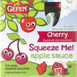 Gefen Cherry Apple Sauce Pouches 4pk