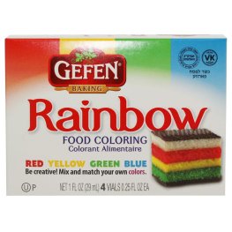 Gefen Rainbow Food Coloring 0.25oz