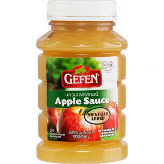 Gefen Natural Apple Sauce Unsweetened 23oz