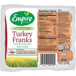 Empire Turkey Franks 16oz